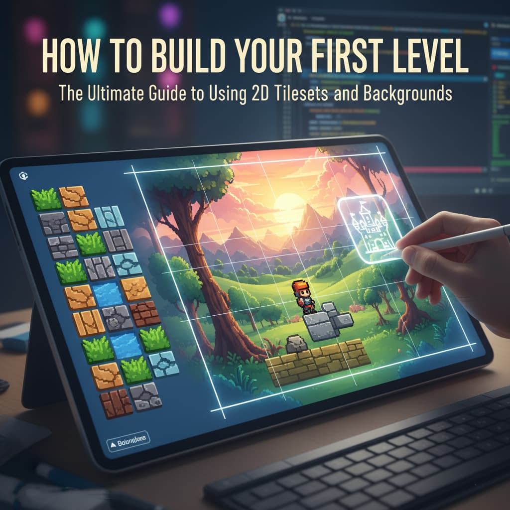 Free 2D Game Assets - How to Build Your First Level: Tilesets, Backgrounds, & Design