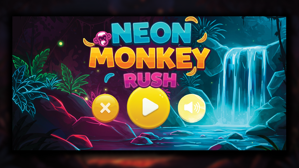 Neon Monkey Rush - Construct 3 Game (HTML5, AdMob, C3P)