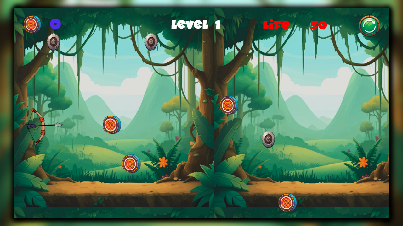 Bow and Target Construct 3 Game (HTML5, AdMob, C3P)