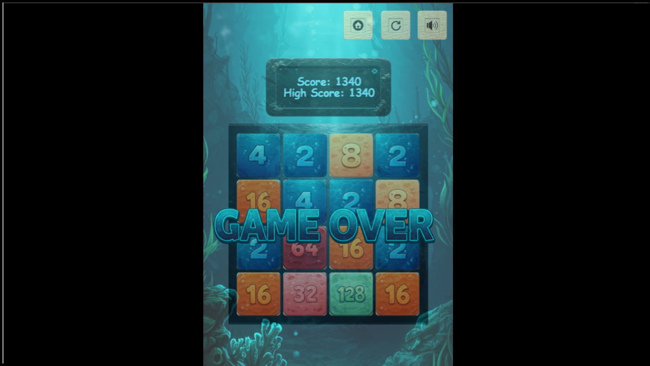 2048 Ocean Depths - Construct 3 Game (HTML5, AdMob, C3P)