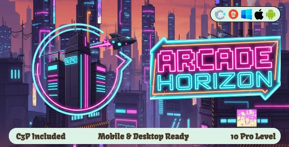 Arcade Horizon - Construct 3 Game (HTML5, AdMob, C3P)