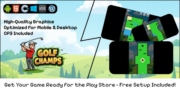 Golf Champs - Construct 3 Game (HTML5, AdMob, C3P)