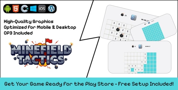 Minefield Tactics - Construct 3 Game (HTML5, AdMob, C3P)