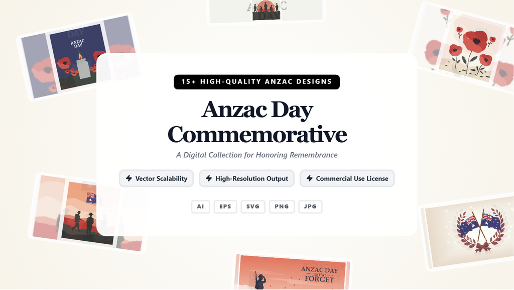 Anzac Day Commemorative Social Media Banners – Premium Vector Collection