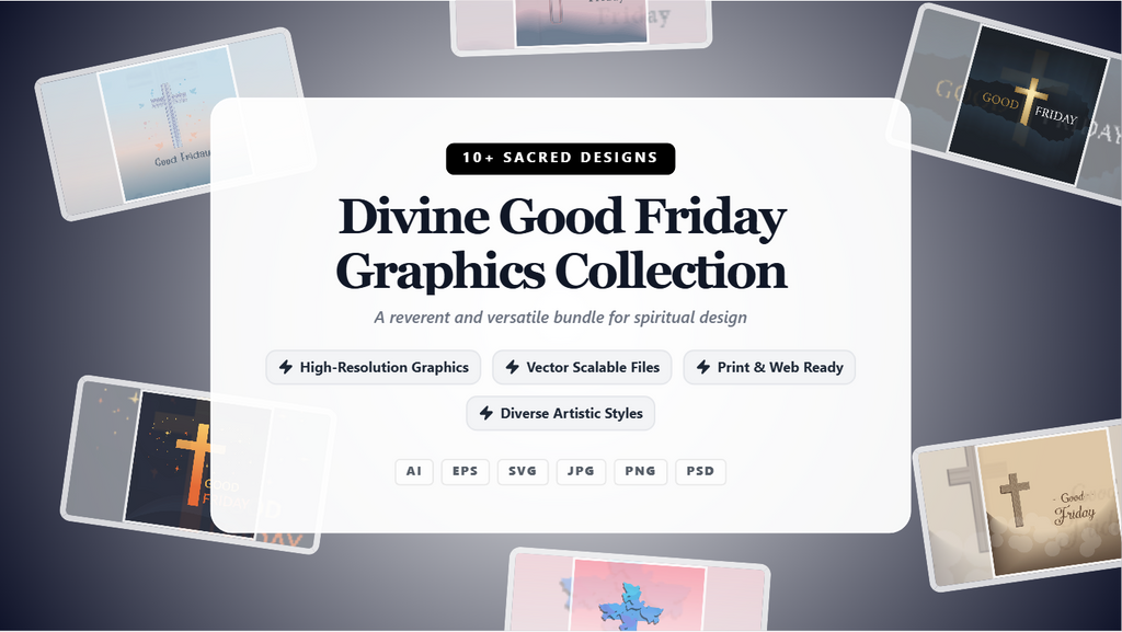 Divine Good Friday Social Media Banners – Sacred Graphics Collection