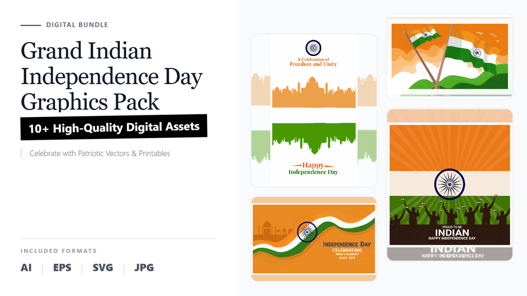 Grand Indian Independence Day Social Media Banners – Patriotic Graphics Pack