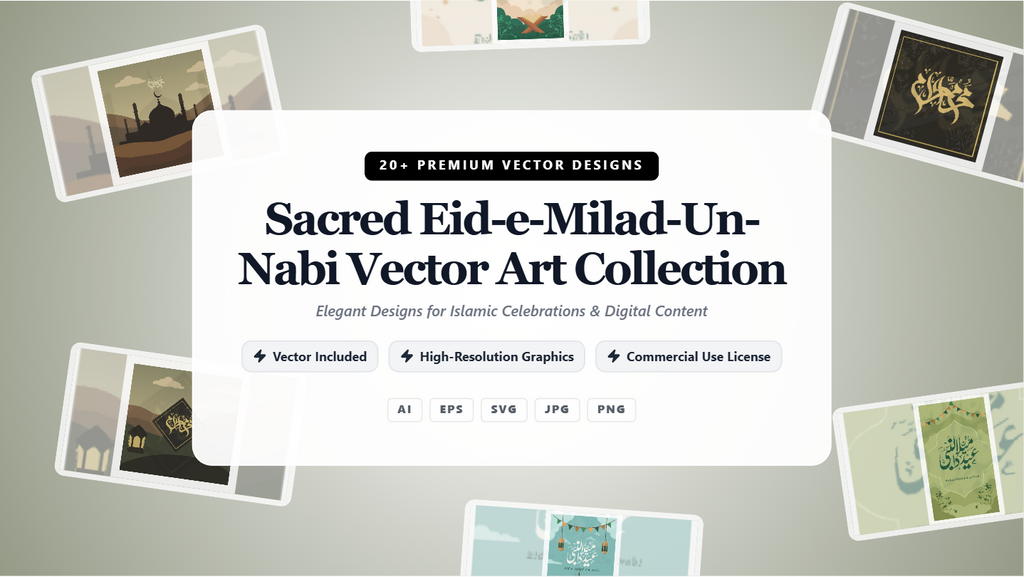 Sacred Eid-e-Milad-Un-Nabi Social Media Banners – Premium Vector Art Collection