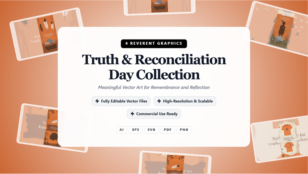 Truth & Reconciliation Day Social Media Banners – Meaningful Vector Art Collection