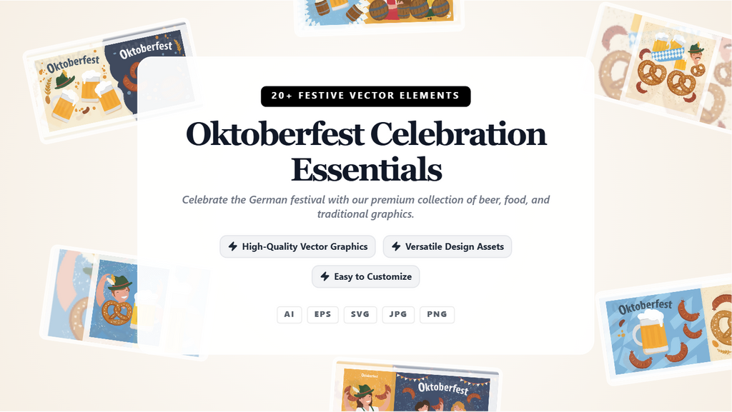 Oktoberfest Celebration Social Media Banners – Festive Vector Essentials