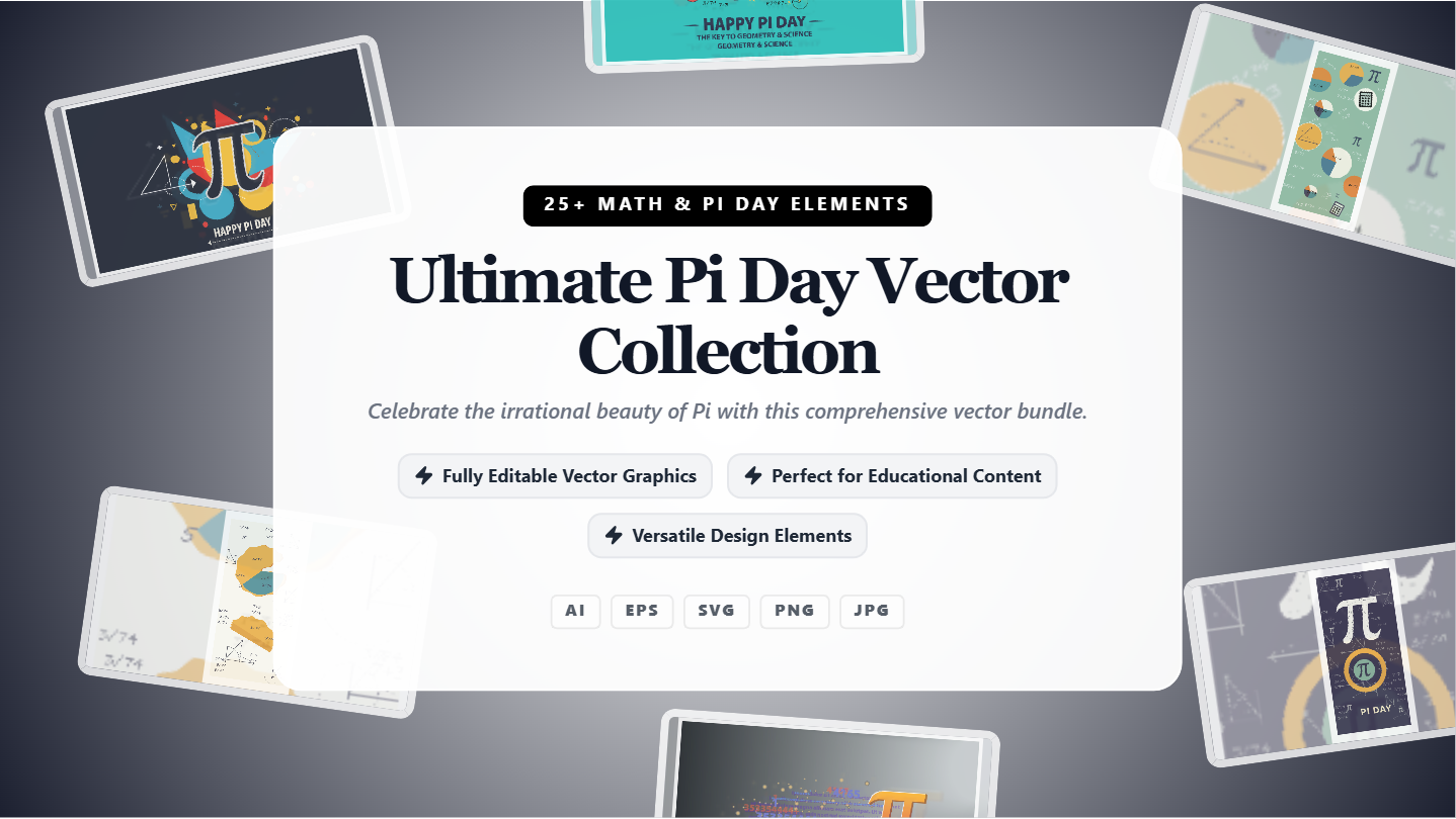 Ultimate Pi Day Social Media Banners – Modern Math & Geometric Vector Collection