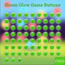 Green Glow Game Buttons